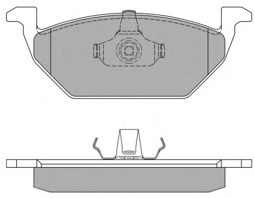 Комплект тормозных колодок, дисковый тормоз FREMAX FBP-1069