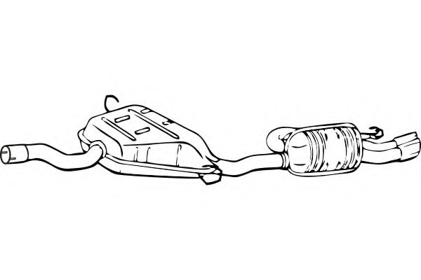 Глушитель выхлопных газов конечный FENNO P2290