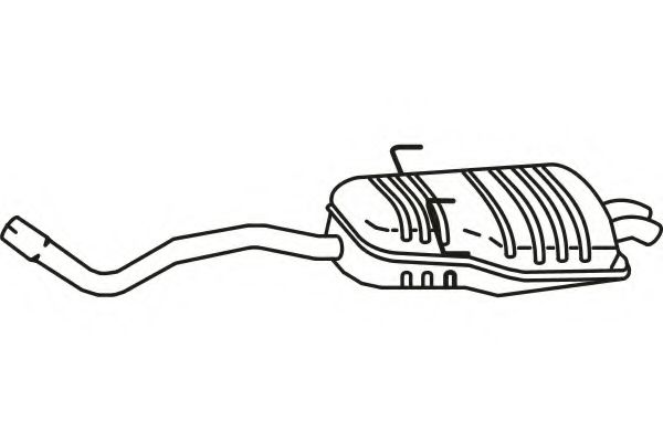 Глушитель выхлопных газов конечный FENNO 2773