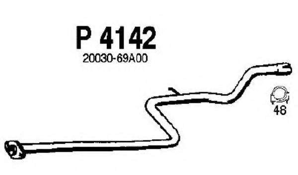 Труба выхлопного газа FENNO P4142