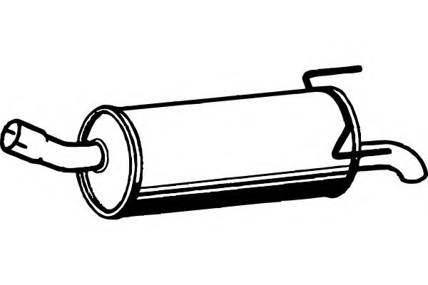 Глушитель выхлопных газов конечный FENNO 4315
