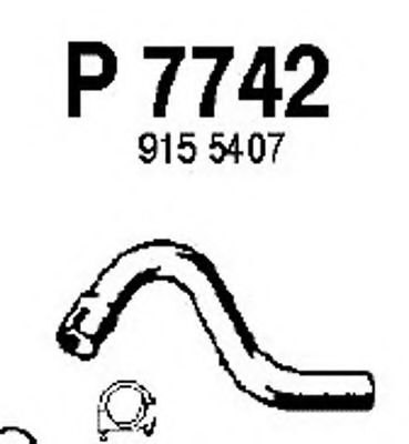 Труба выхлопного газа FENNO P7742