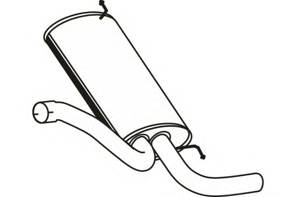 Глушитель выхлопных газов конечный FENNO 7912