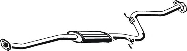 Средний глушитель выхлопных газов ASMET 11.035