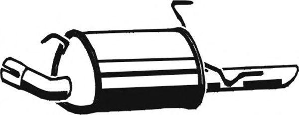 Глушитель выхлопных газов конечный ASMET 05.109