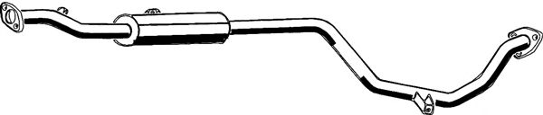 Средний глушитель выхлопных газов ASMET 26006