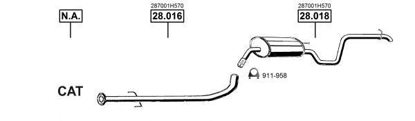Система выпуска ОГ ASMET KI280085