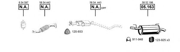 Система выпуска ОГ ASMET OP053895