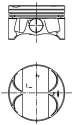 Поршень KOLBENSCHMIDT 40085600