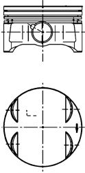 Поршень KOLBENSCHMIDT 40087600