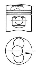 Поршень KOLBENSCHMIDT 102041
