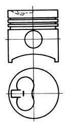 Поршень KOLBENSCHMIDT 93844700