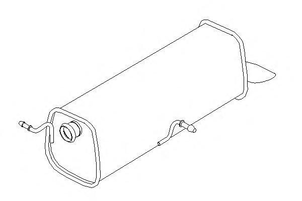 Глушитель выхлопных газов конечный KLARIUS 210997
