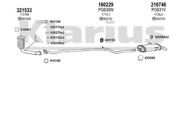 Система выпуска ОГ KLARIUS 630670E