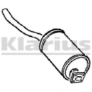 Глушитель выхлопных газов конечный WALKER 03360