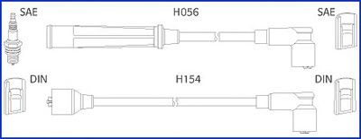 Комплект проводов зажигания HITACHI 134366