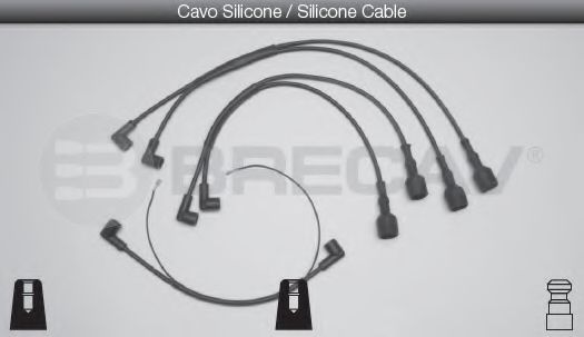 Комплект проводов зажигания BRECAV 01404