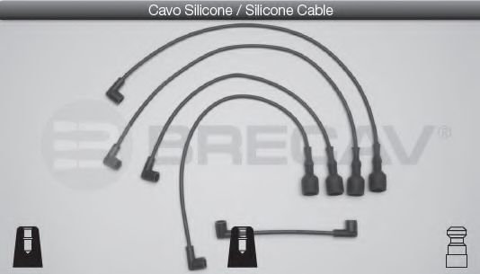 Комплект проводов зажигания BRECAV 01410