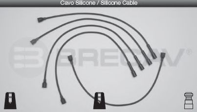 Комплект проводов зажигания BRECAV 09404