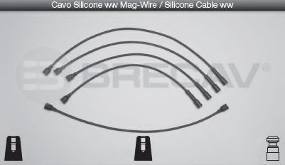Комплект проводов зажигания BRECAV 09.506