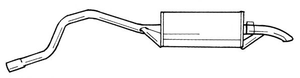 Глушитель выхлопных газов конечный SIGAM 18605