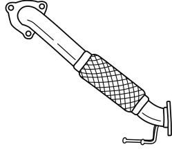 Труба выхлопного газа SIGAM 22106