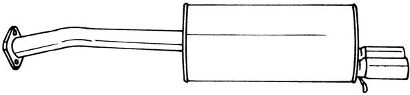 Глушитель выхлопных газов конечный SIGAM 34617