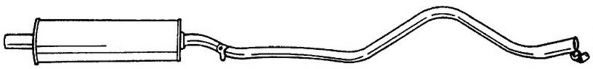 Средний глушитель выхлопных газов SIGAM 40415