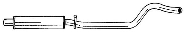 Средний глушитель выхлопных газов SIGAM 40416