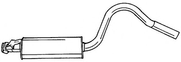 Средний глушитель выхлопных газов SIGAM 40459