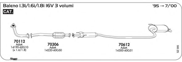 Система выпуска ОГ SIGAM SZ005