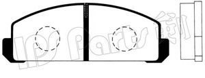 Комплект тормозных колодок, дисковый тормоз IPS Parts IBD-1314