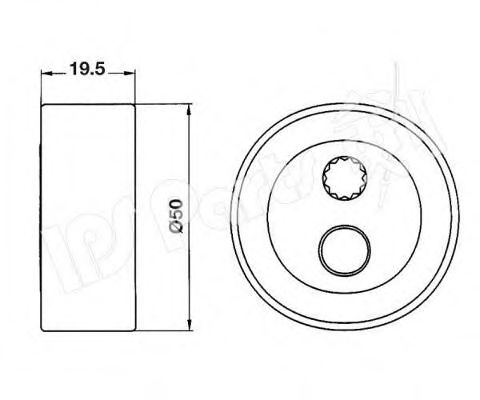 Устройство для натяжения ремня, ремень ГРМ IPS Parts ITB-6607