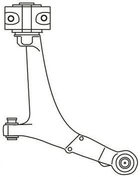 Рычаг независимой подвески колеса, подвеска колеса FRAP 1750