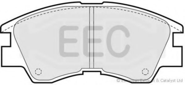 Комплект тормозных колодок, дисковый тормоз EEC BRP0602