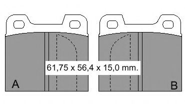 Комплект тормозных колодок, дисковый тормоз VEMA 830900