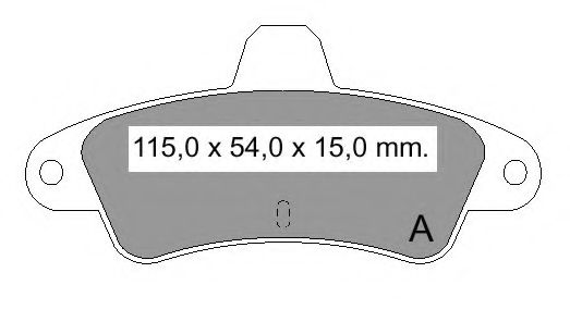 Комплект тормозных колодок, дисковый тормоз VEMA 834500