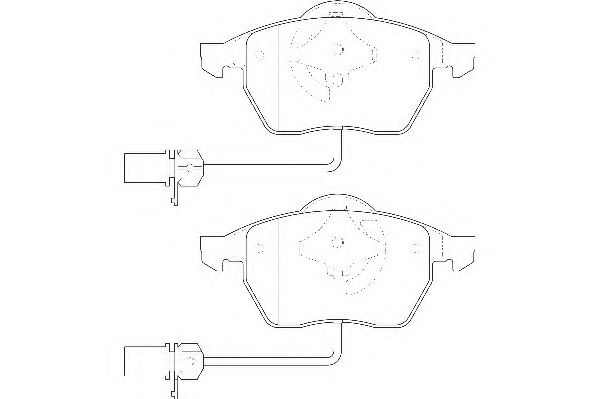 Комплект тормозных колодок, дисковый тормоз WAGNER WBP20676B