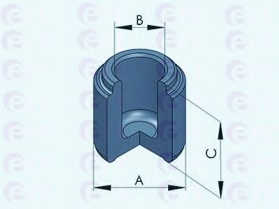 Поршень, корпус скобы тормоза ERT 150791-C