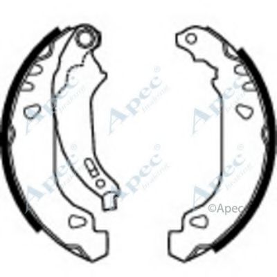 Тормозные колодки APEC braking SHU565