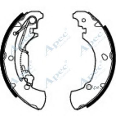 Тормозные колодки APEC braking SHU667