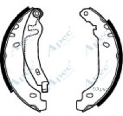 Тормозные колодки APEC braking SHU660