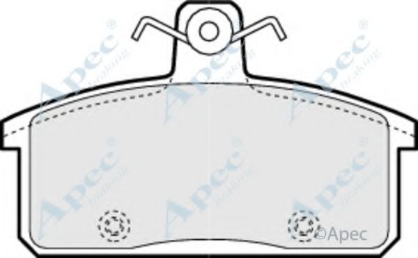 Комплект тормозных колодок, дисковый тормоз APEC braking PAD1108