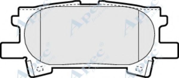 Комплект тормозных колодок, дисковый тормоз APEC braking PAD1345