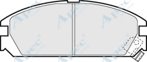 Комплект тормозных колодок, дисковый тормоз APEC braking PAD502