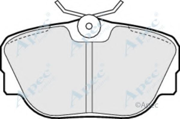 Комплект тормозных колодок, дисковый тормоз APEC braking PAD558