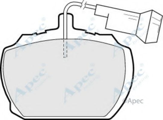 Комплект тормозных колодок, дисковый тормоз APEC braking PAD63