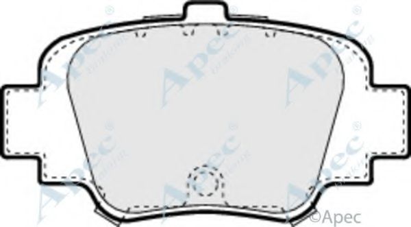 Комплект тормозных колодок, дисковый тормоз APEC braking PAD871