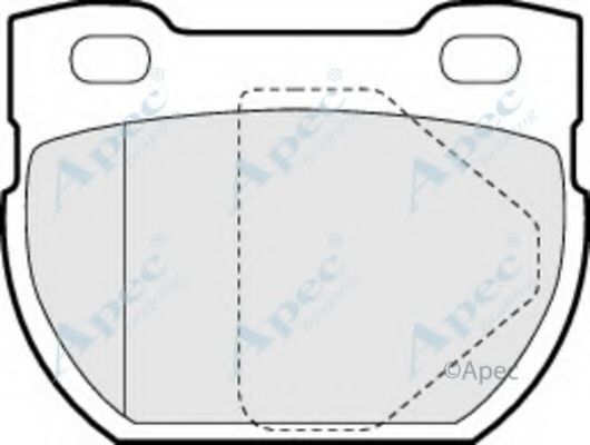 Комплект тормозных колодок, дисковый тормоз APEC braking PAD907