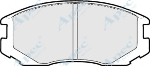 Комплект тормозных колодок, дисковый тормоз APEC braking PAD913